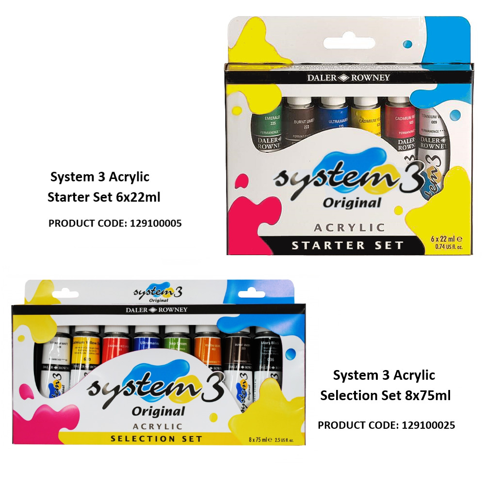 DALER-ROWNEY System 3 Acrylic Paint Sets Intro Set