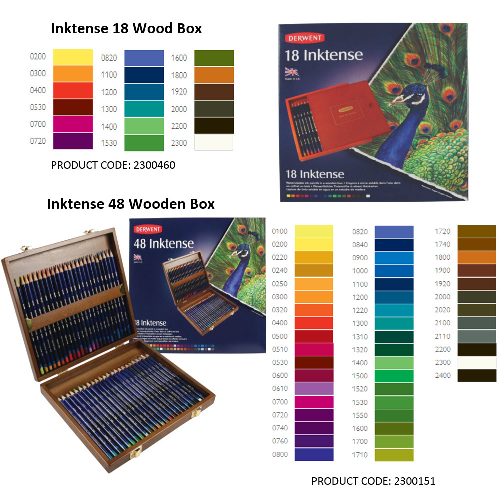 Derwent Inktense Blocks 12pc Tin Set