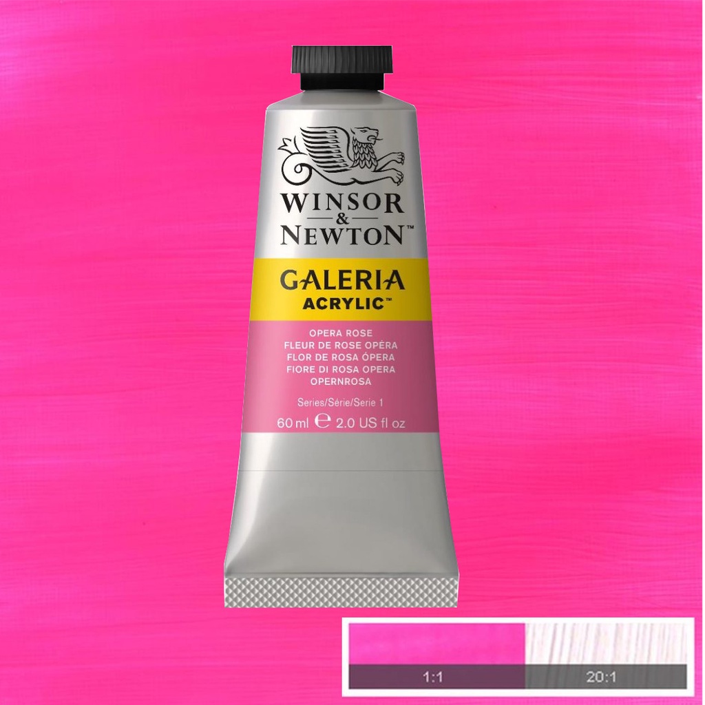 Winsor and Newton Galeria Acrylic Paint Colour Chart