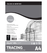 Daler Rowney - Layout Paper Pad - 45gsm - 80 Pages - A3/A4 - Made